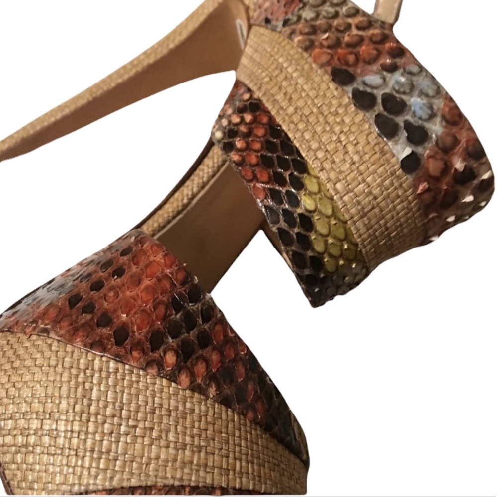 Alexandre Birman Python Exotic Multicolor Heels - image 2